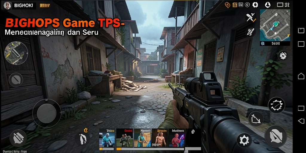Gameplay BIGHOKI yang seru dan menantang dalam pertempuran TPS.