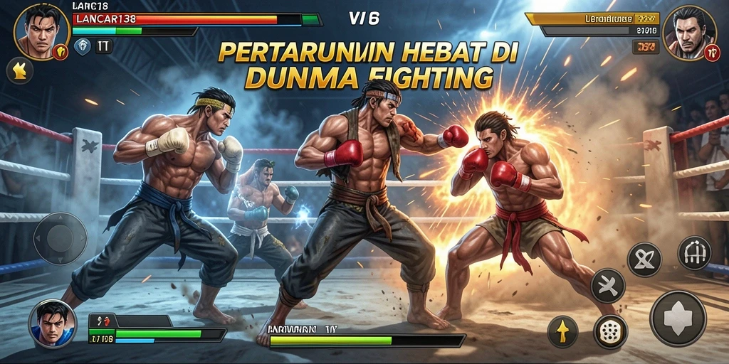 Tampilan gameplay Fighting yang menarik dan penuh aksi.