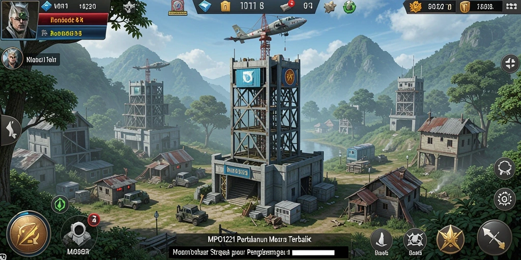 Screenshot gameplay menara pertahanan di MPO1221 yang menarik dan penuh aksi.