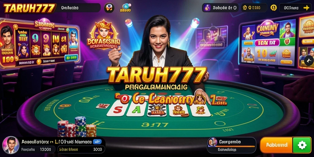 Screenshot TARUH777 menunjukkan gameplay Live Casino yang menarik dan interaktif.