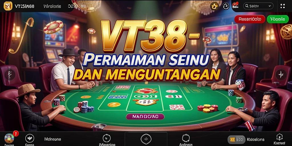 Tampilan gameplay kasino yang seru dan interaktif di VT38.