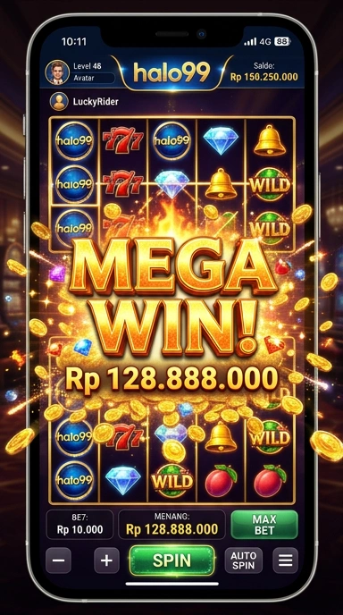 Tampilan utama halo99 dengan pilihan aplikasi.